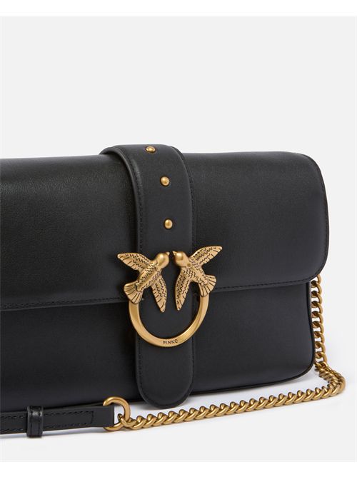 Borsa a mano media Love Bag One Slouchy in pelle con doppia tracolla PINKO | 105823A0QO/Z99Q